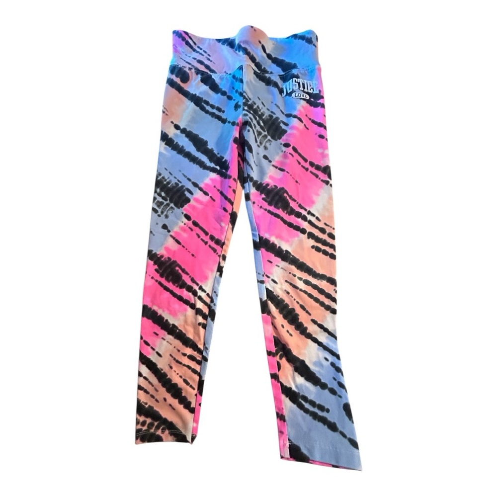 Justice Kids Multicolor Tie-Dye Leggings size 10 Medium girls. NWOT
